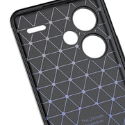 For Xiaomi Redmi Note 13 Pro+ Litchi Texture Shockproof TPU Phone Case(Black)