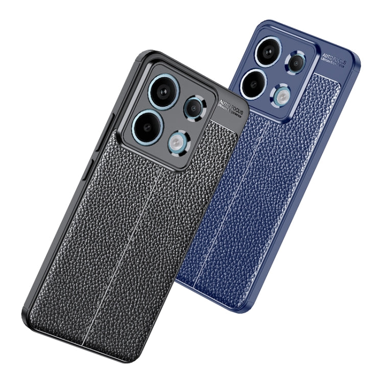 For Xiaomi Redmi Note 13 Pro Litchi Texture Shockproof TPU Phone Case(Blue)