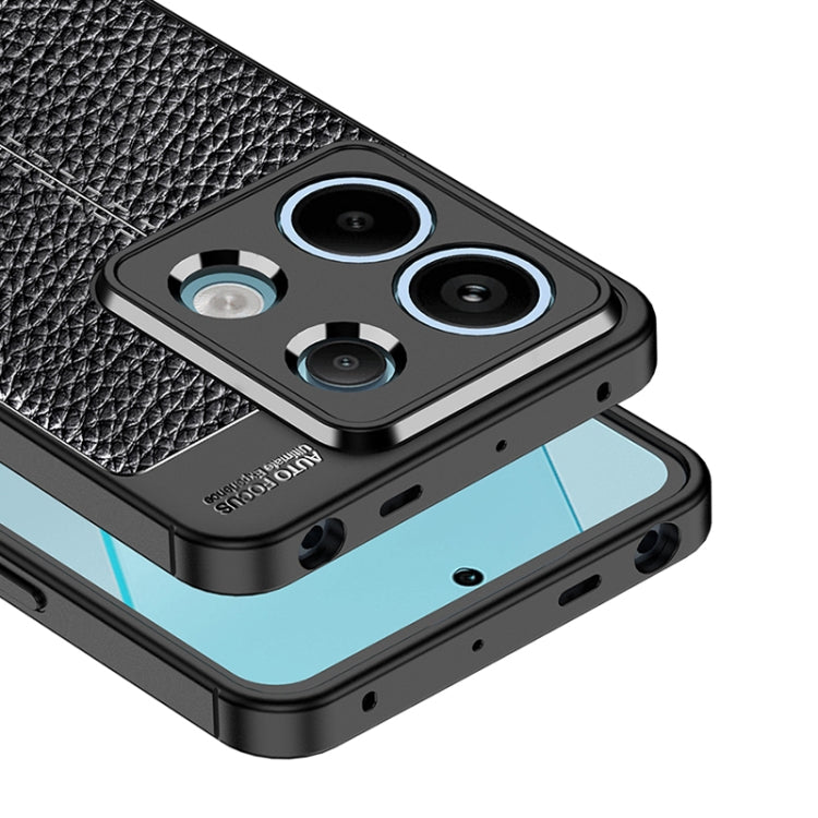 For Xiaomi Redmi Note 13 Pro Litchi Texture Shockproof TPU Phone Case(Blue)