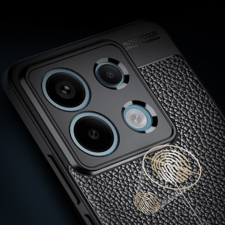 For Xiaomi Redmi Note 13 Pro Litchi Texture Shockproof TPU Phone Case(Blue)