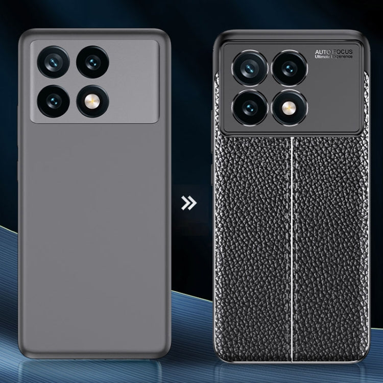 For Xiaomi Redmi K70E Litchi Texture Shockproof TPU Phone Case(Black)