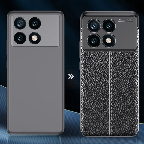 For Xiaomi Redmi K70E Litchi Texture Shockproof TPU Phone Case(Black)