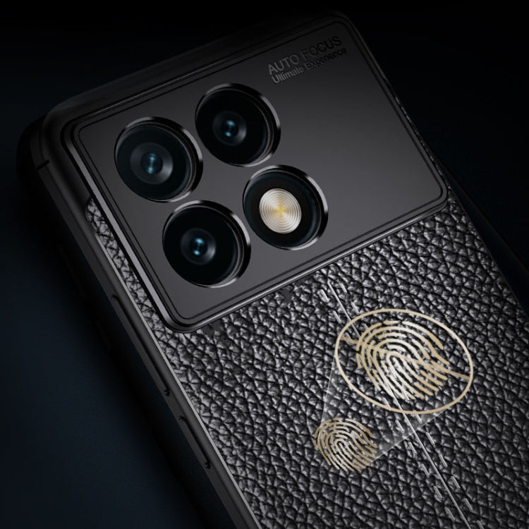 For Xiaomi Redmi K70E Litchi Texture Shockproof TPU Phone Case(Black)