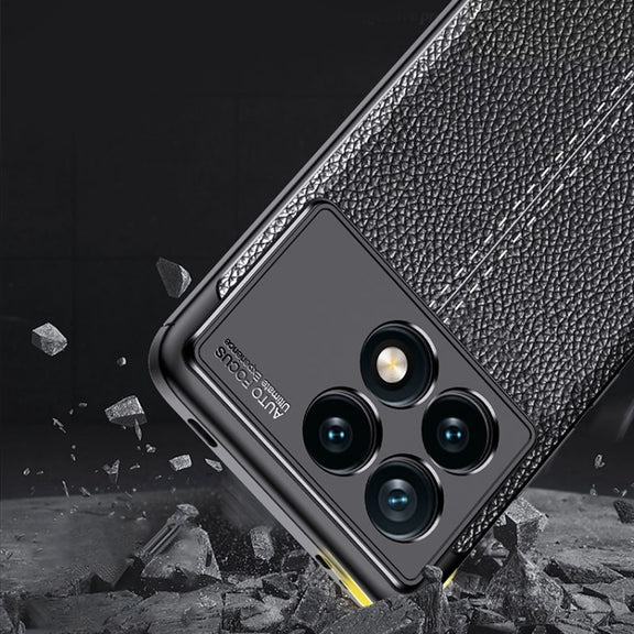 For Xiaomi Redmi K70E Litchi Texture Shockproof TPU Phone Case(Black)