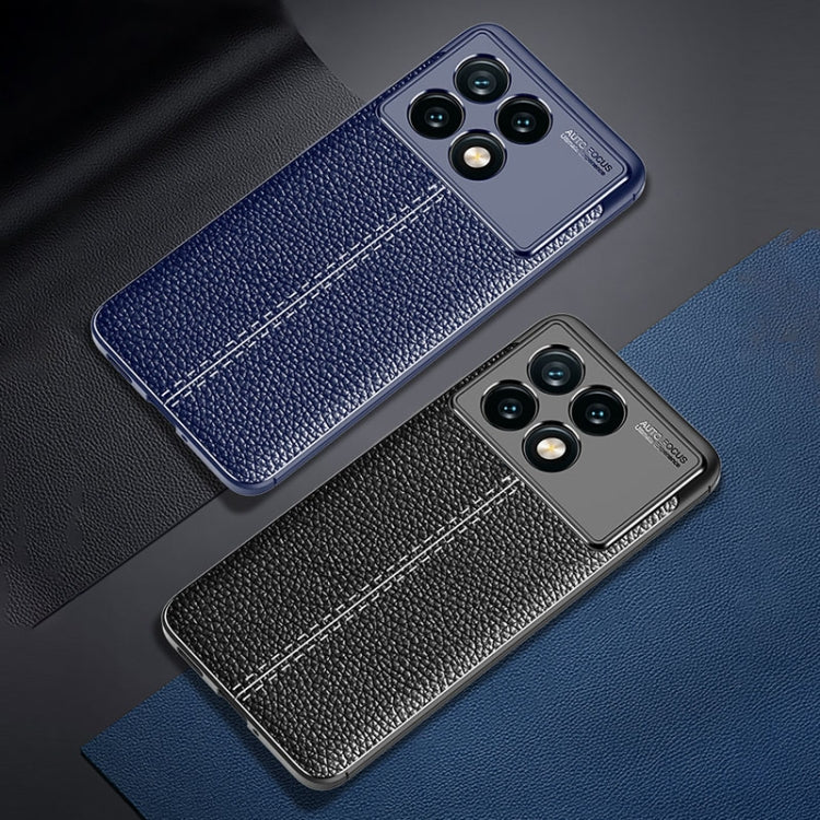For Xiaomi Redmi K70 Litchi Texture Shockproof TPU Phone Case(Black)