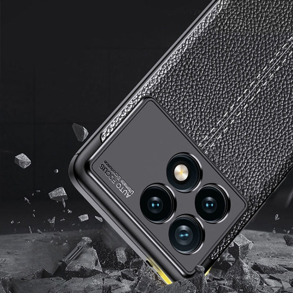For Xiaomi Redmi K70 Litchi Texture Shockproof TPU Phone Case(Black)