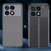 For Xiaomi Redmi K70 Litchi Texture Shockproof TPU Phone Case(Blue)