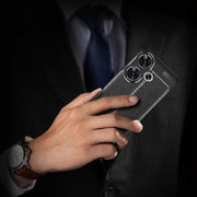 For Xiaomi Redmi Turbo 3 5G Litchi Texture Shockproof TPU Phone Case(Black)