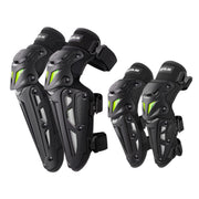 Motolsg MT-05 Motorcycle Bicycle Riding Protective Gear 4 in 1 Elbow Pads(Yellow Grey)