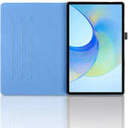 For Samsung Galaxy Tab S9 FE / S9 X510 Tree Life Embossed Rotation Leather Smart Tablet Case(Blue)