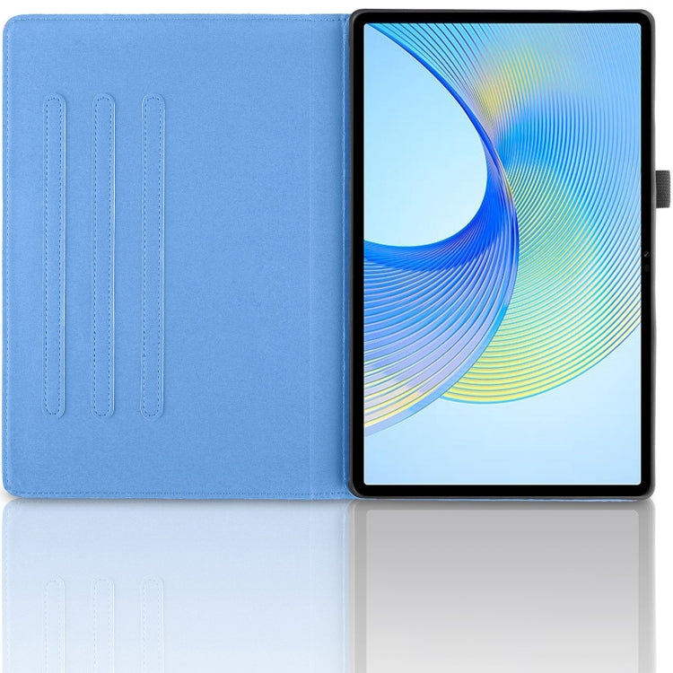 For Samsung Galaxy Tab S9 FE / S9 X510 Tree Life Embossed Rotation Leather Smart Tablet Case(Blue)