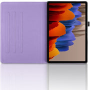 For Samsung Galaxy Tab S10+ / S9+ / S8+ Tree Life Embossed Rotation Leather Tablet Case(Purple)
