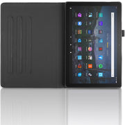 For Amazon Kindle Fire HD8 2022 / 2020 Tree Life Embossed Rotation Leather Tablet Case(Black)