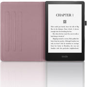 For Amazon Kindle Paperwhite 5 Tree Life Embossed Rotation Leather Smart Tablet Case(Rose Gold)