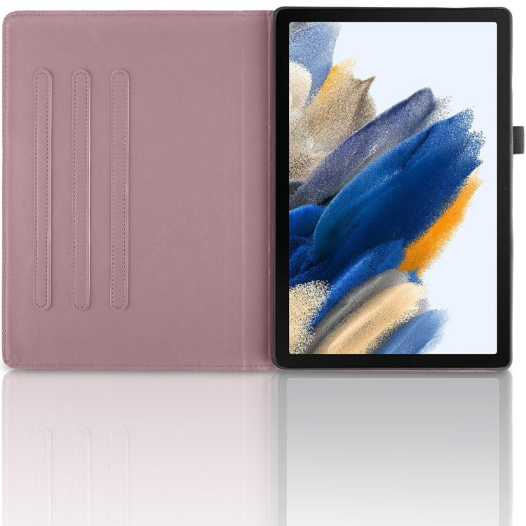 For Lenovo Tab M10 Plus 10.6 3rd Gen Tree Life Embossed Rotation Leather Smart Tablet Case(Rose Gold)
