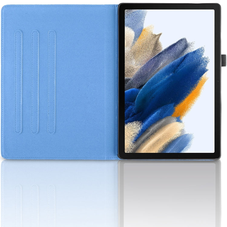 For Lenovo Tab M10 Plus 10.6 3rd Gen Tree Life Embossed Rotation Leather Smart Tablet Case(Blue)