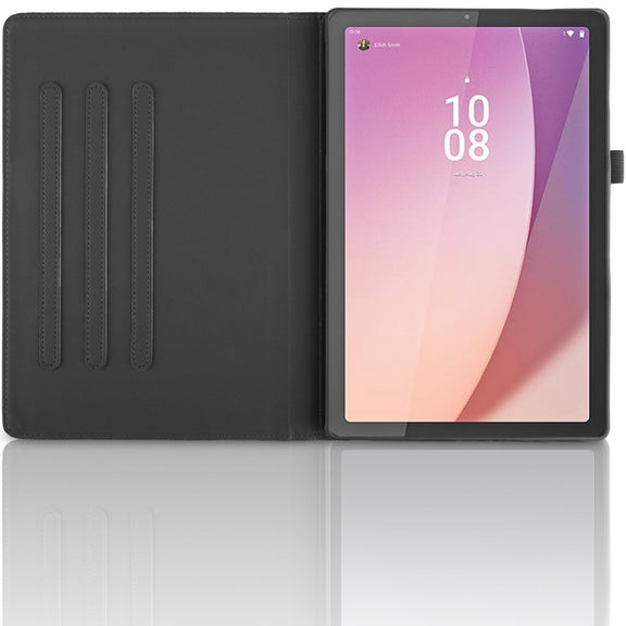 For Lenovo Tab M9 Tree Life Embossed Rotation Leather Tablet Case(Black)