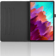 For Lenovo Tab P12 / Xiaoxin Pad Pro 12.7 Tree Life Embossed Rotation Leather Tablet Case(Black)