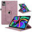 For Lenovo Tab M11 / Xiaoxin Pad 11 2024 Tree Life Embossed Rotation Leather Tablet Case(Rose Gold) - free shipping - PMC Jewellery - Order now!