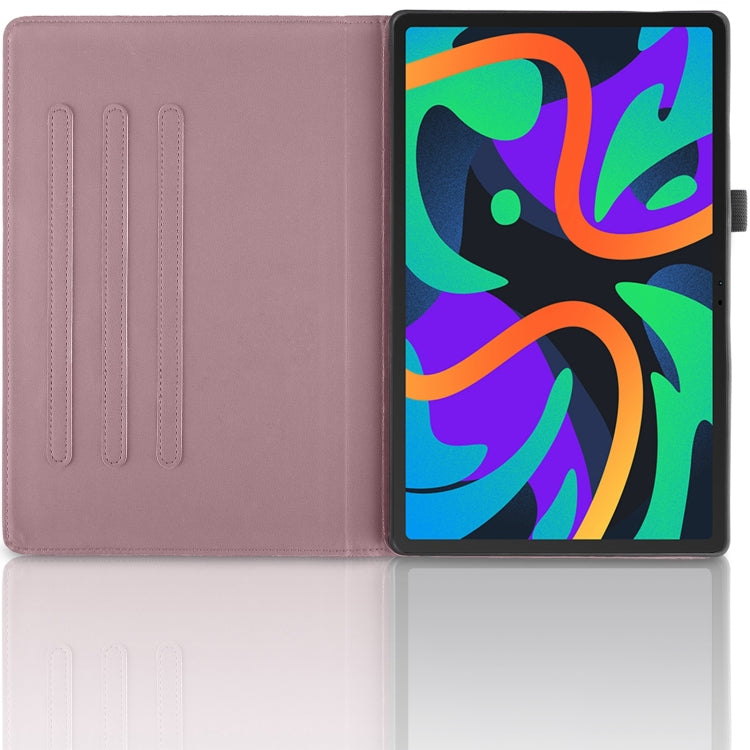 For Lenovo Tab M11 / Xiaoxin Pad 11 2024 Tree Life Embossed Rotation Leather Tablet Case(Rose Gold)