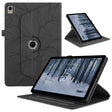 For Nokia T21 Tree Life Embossed Rotation Leather Tablet Case(Black) - Nokia by PMC TechLife | Online Shopping South Africa | PMC TechLife | Buy Now Pay Later Mobicred
