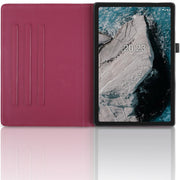 For Nokia T20 10.4 2021 Tree Life Embossed Rotation Leather Tablet Case(Red)