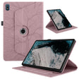 For Nokia T20 10.4 2021 Tree Life Embossed Rotation Leather Tablet Case(Rose Gold) - Nokia by PMC TechLife | Online Shopping South Africa | PMC TechLife | Buy Now Pay Later Mobicred