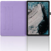 For Nokia T20 10.4 2021 Tree Life Embossed Rotation Leather Tablet Case(Purple)