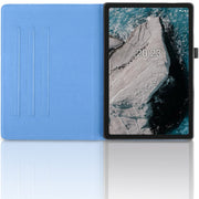 For Nokia T20 10.4 2021 Tree Life Embossed Rotation Leather Tablet Case(Blue)