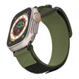 For Apple Watch Ultra 2 49mm AW Nylon Two-Section Watch Band(Army Green) - Watch Bands by PMC TechLife | Online Shopping South Africa | PMC TechLife | Buy Now Pay Later Mobicred