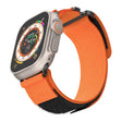 For Apple Watch Ultra 2 49mm AW Nylon Two-Section Watch Band(Orange) - Watch Bands by PMC TechLife | Online Shopping South Africa | PMC TechLife | Buy Now Pay Later Mobicred