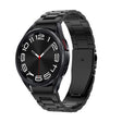For Samsung Galaxy Watch 6 Three Strains Metal Watch Band(Black) - Watch Bands by PMC TechLife | Online Shopping South Africa | PMC TechLife