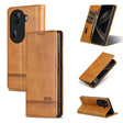 For OPPO Reno11 China AZNS Magnetic Calf Texture Flip Leather Phone Case(Light Brown) - OPPO Cases by AZNS | Online Shopping South Africa | PMC Jewellery | Buy Now Pay Later Mobicred