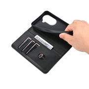 For OPPO Reno11 Global AZNS Magnetic Calf Texture Flip Leather Phone Case(Black)