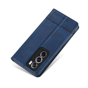 For OPPO Reno12 Global AZNS Magnetic Calf Texture Flip Leather Phone Case(Dark Blue)