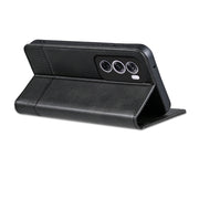 For OPPO Reno12 Global AZNS Magnetic Calf Texture Flip Leather Phone Case(Black)