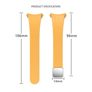 For Samsung Galaxy Watch 6 Magnetic Folding Silver Buckle Silicone Watch Band(Wine Red)
