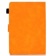 For 10 inch Tablet PC Universal Cowhide Texture Horizontal Flip Leather Case with Holder & Card Slots & Pen Slot(Khaki)