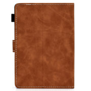 For 10 inch Tablet PC Universal Cowhide Texture Horizontal Flip Leather Case with Holder & Card Slots & Pen Slot(Brown)