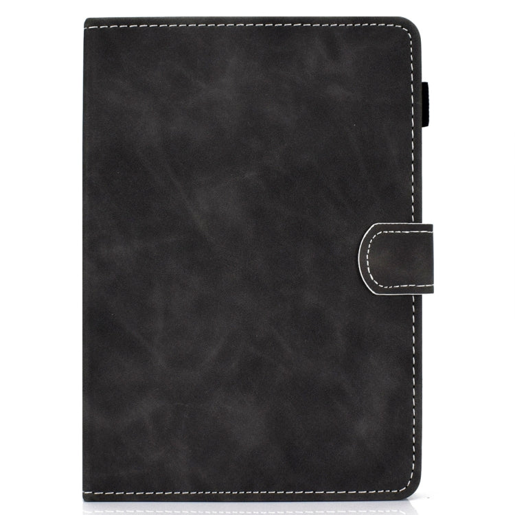 For 10 inch Tablet PC Universal Cowhide Texture Horizontal Flip Leather Case with Holder & Card Slots & Pen Slot(Grey)