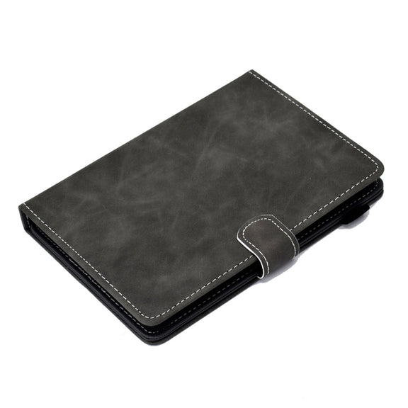 For 10 inch Tablet PC Universal Cowhide Texture Horizontal Flip Leather Case with Holder & Card Slots & Pen Slot(Grey)