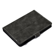 For 10 inch Tablet PC Universal Cowhide Texture Horizontal Flip Leather Case with Holder & Card Slots & Pen Slot(Grey)