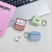 For AirPods 3 Flash Diamond Epoxy Bluetooth Earphone Protective Case(Green)