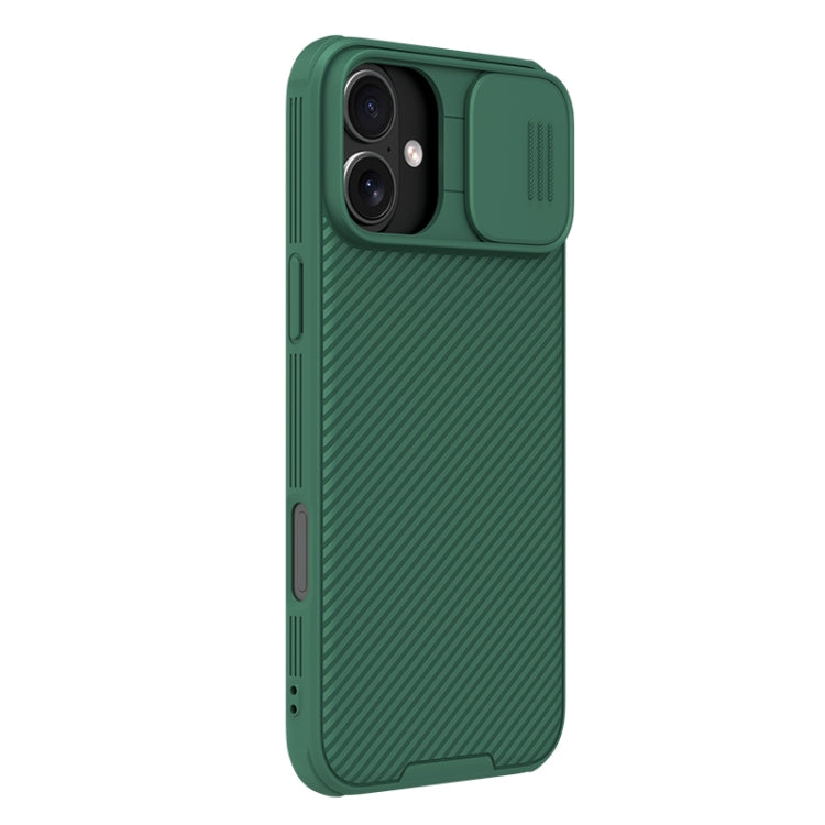 For iPhone 16 Plus NILLKIN CamShield Pro PC Phone Case(Green)