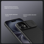 For iPhone 16 NILLKIN CamShield Pro PC Phone Case(Blue)