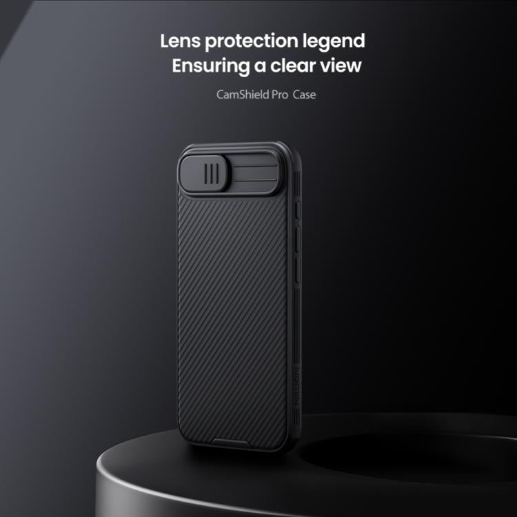 For iPhone 16e NILLKIN CamShield Pro PC Phone Case(Black)