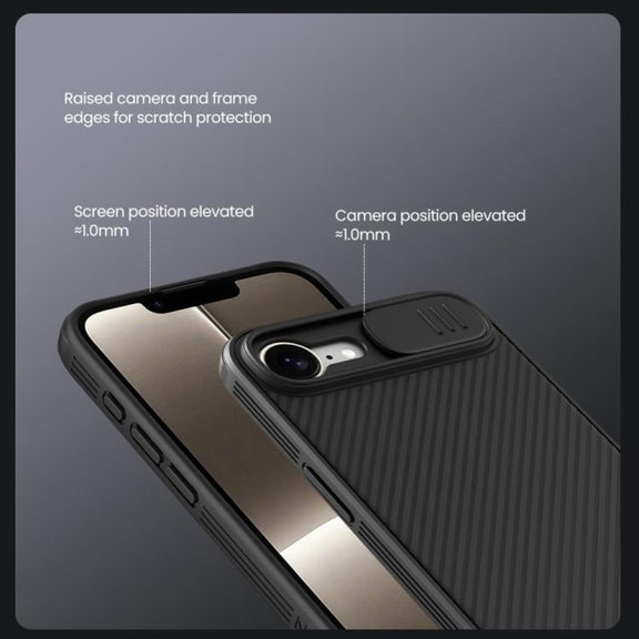 For iPhone 16e NILLKIN CamShield Pro PC Phone Case(Black)