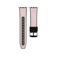 For Apple Watch Series 9 45mm Hybrid Leather Silicone Watch Band(Pink) - Watch Bands by PMC TechLife | Online Shopping South Africa | PMC TechLife