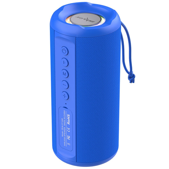 Zealot S46 TWS Portable Wireless Bluetooth Speaker with Colorful Light(Blue)