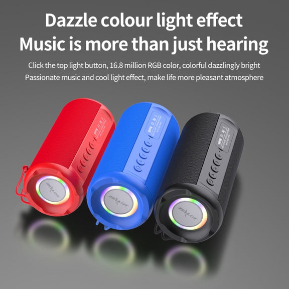 Zealot S46 TWS Portable Wireless Bluetooth Speaker with Colorful Light(Blue)